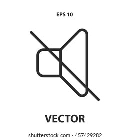 mute line icon