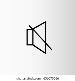 mute line icon