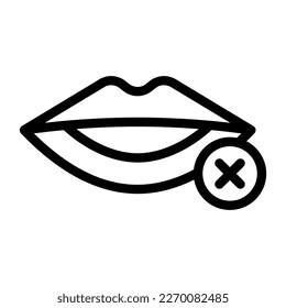 mute line icon illustration vector graphic