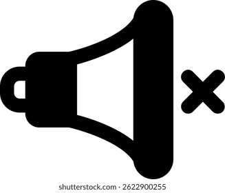 Mute Line vector Icon Design
