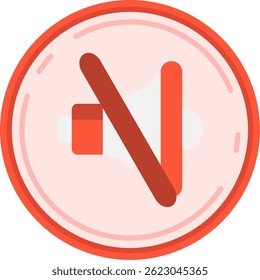 Mute Line vector Icon Design