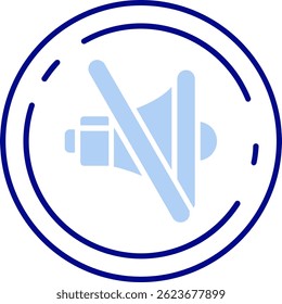 Mute Line vector Icon Design