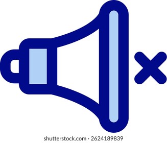 Mute Line vector Icon Design