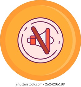 Mute Line vector Icon Design