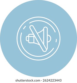 Mute Line vector Icon Design
