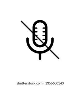 Mute Mic border icon. This icon use for admin panels, website, interfaces, mobile apps