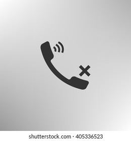 Mute up the microphone flat vector icon illustration
