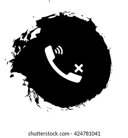 Mute up the microphone flat vector icon illustration