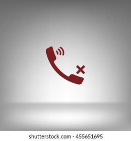 Mute up the microphone flat vector icon illustration