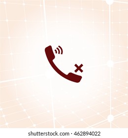 Mute up the microphone flat vector icon illustration