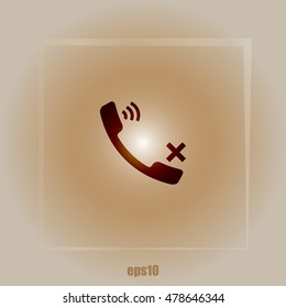 Mute up the microphone flat vector icon illustration