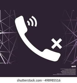 Mute up the microphone flat vector icon illustration