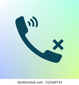 Mute up the microphone flat vector icon illustration