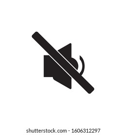 mute no sound icon vector design template