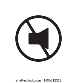 mute no sound icon vector design template