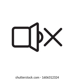 mute no sound icon vector design template
