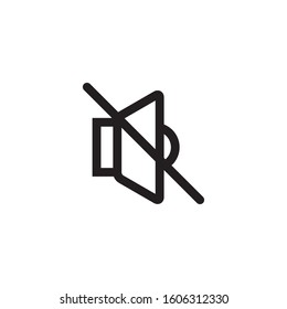 mute no sound icon vector design template