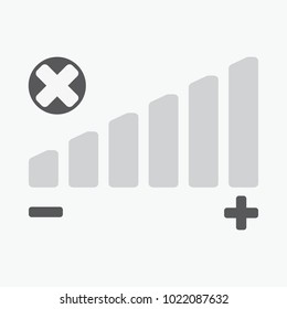 mute, no volume icon vector