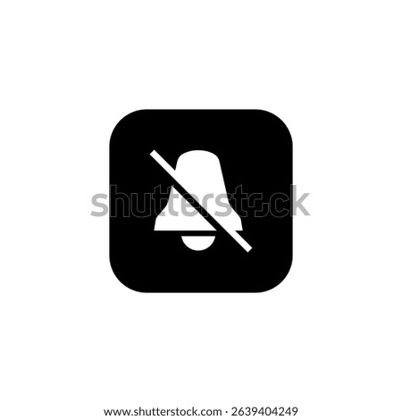 Mute Notification Bell Icons – Flat, Solid, and Line Vector Set