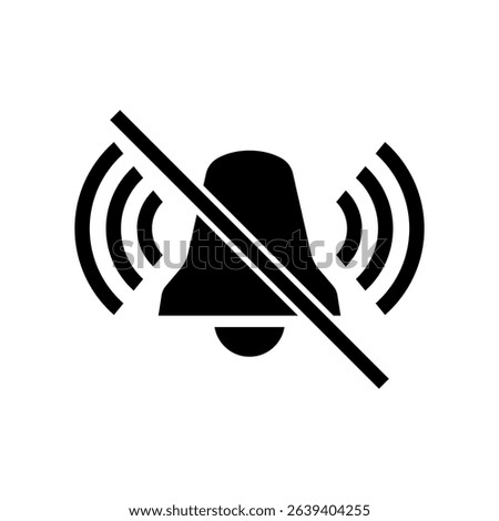 Mute Notification Bell Icons – Flat, Solid, and Line Vector Set