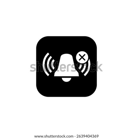 Mute Notification Bell Icons – Flat, Solid, and Line Vector Set