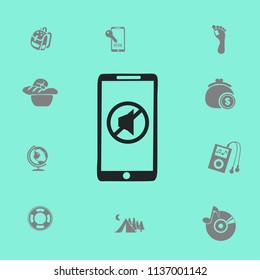 Mute on the phone vector icon