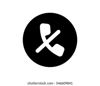 mute the phone communication telecom device image vector icon logo