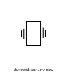 Mute Phone Icon Vector on a white background