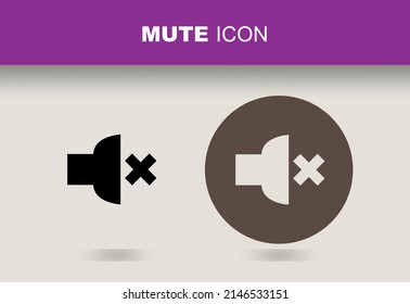 Silenciar diseño vector de iconos de señalización