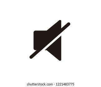 Mute silence speaker icon