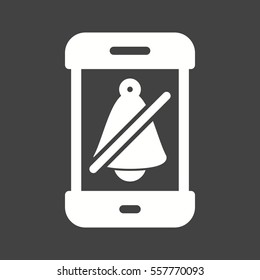 Mute, silent, alarm icon vector image. Can also be used for smart phone. Suitable for use on web apps, mobile apps and print media.