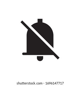 stumm, still, Glockensymbol, Vektorillustration