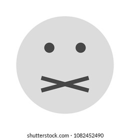 Mute, silent, quiet