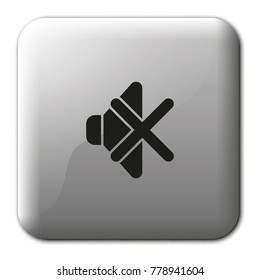 Mute sound flat vector icon.