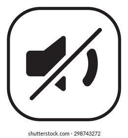 Mute sound icon