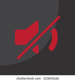 Mute sound icon