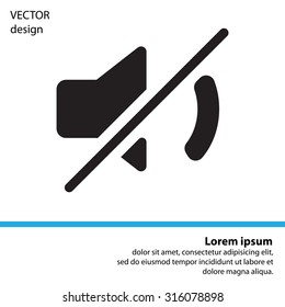 Mute sound icon