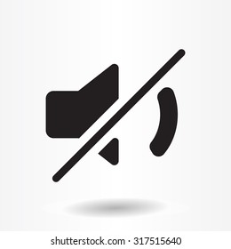 Mute sound icon