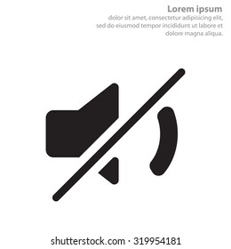 Mute sound icon