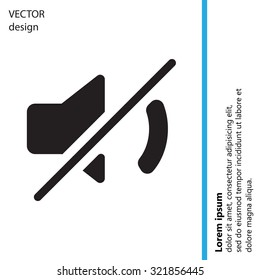 Mute sound icon