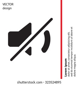 Mute sound icon