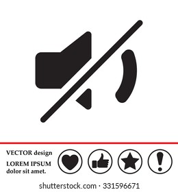 Mute sound icon