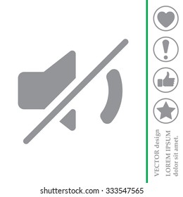 Mute sound icon