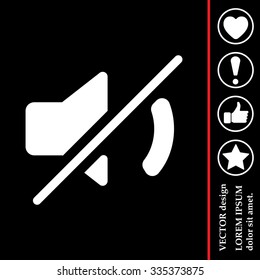 Mute sound icon