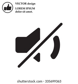 Mute sound icon