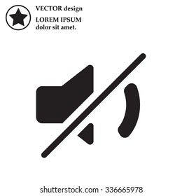Mute sound icon