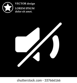 Mute sound icon