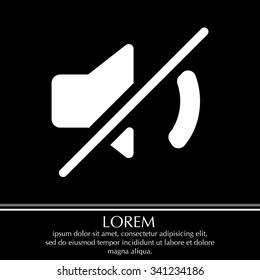 Mute sound icon