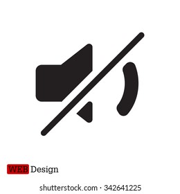 Mute sound icon