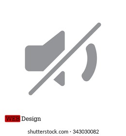Mute sound icon